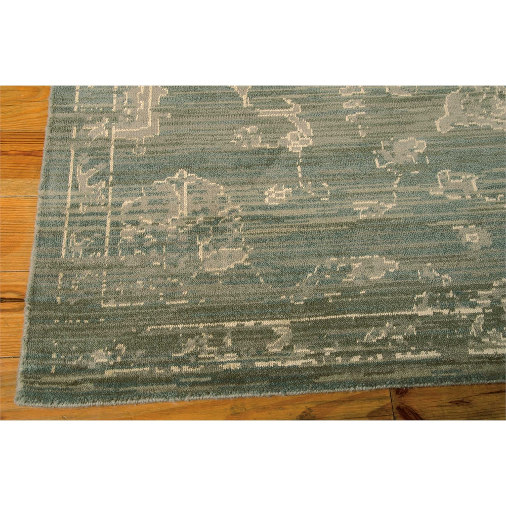Silk Elements Area Rug, Azure, 7'9" x 9'9". Picture 2