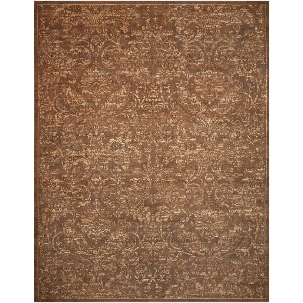 Silken Allure Area Rug, Chocolate, 5'6" x 8'. The main picture.