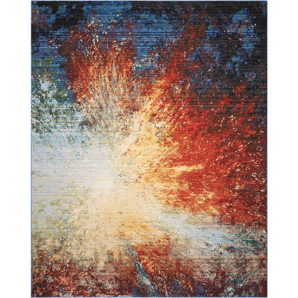 Chroma Area Rug, Red Flare, 9'9" x 12'8". Picture 1