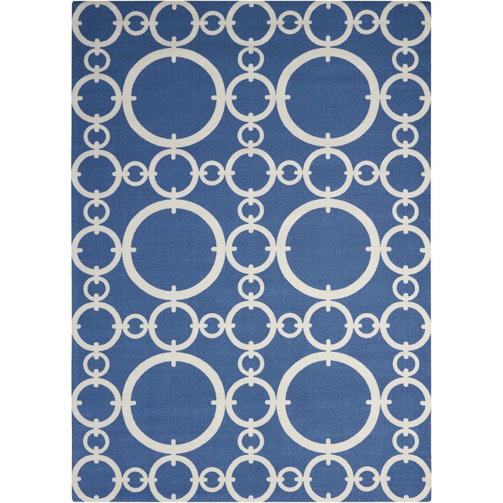 Sun N Shade Area Rug, Navy, 10' x 13'. Picture 1