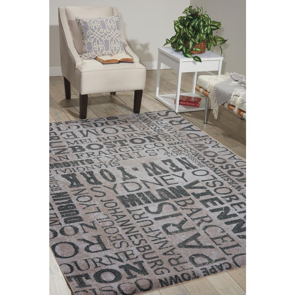 Sun N Shade Area Rug, Graphite, 10' x 13'. Picture 2