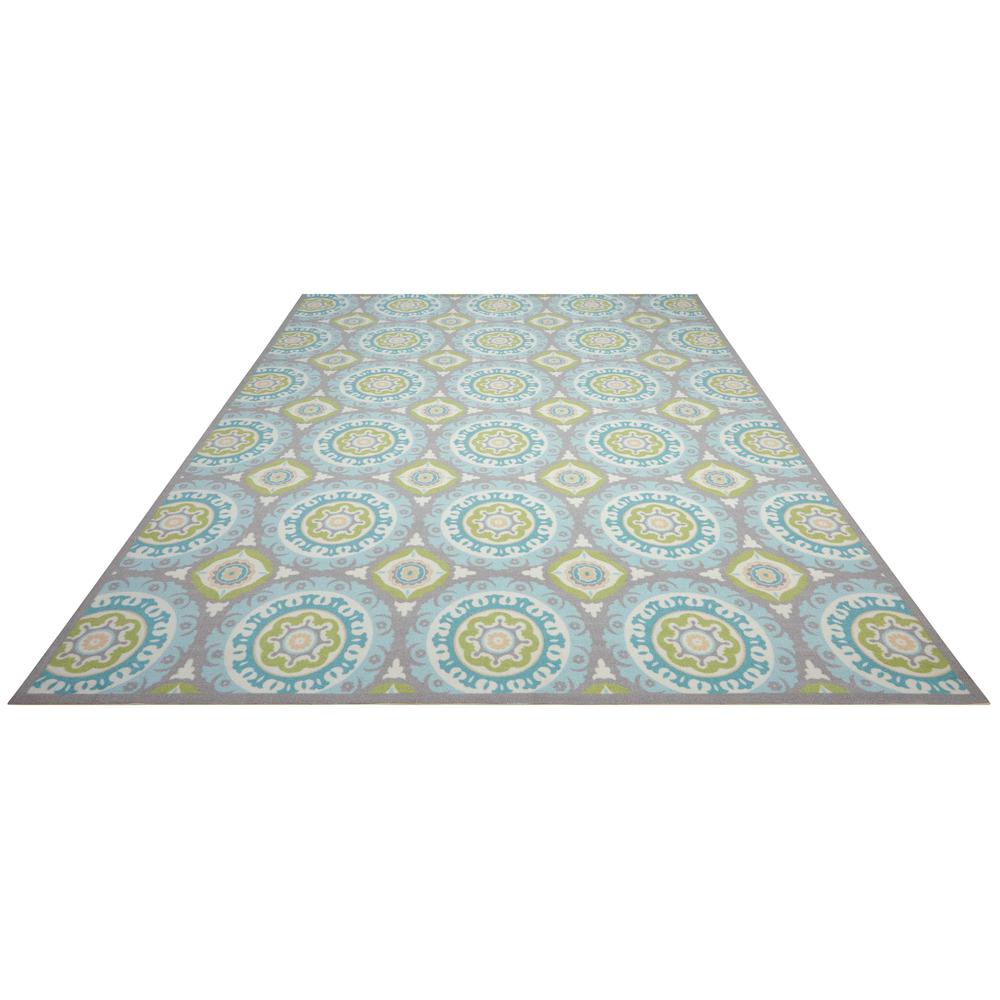 Sun N Shade Area Rug, Jade, 5'3" x 5'3" SQUARE. Picture 3