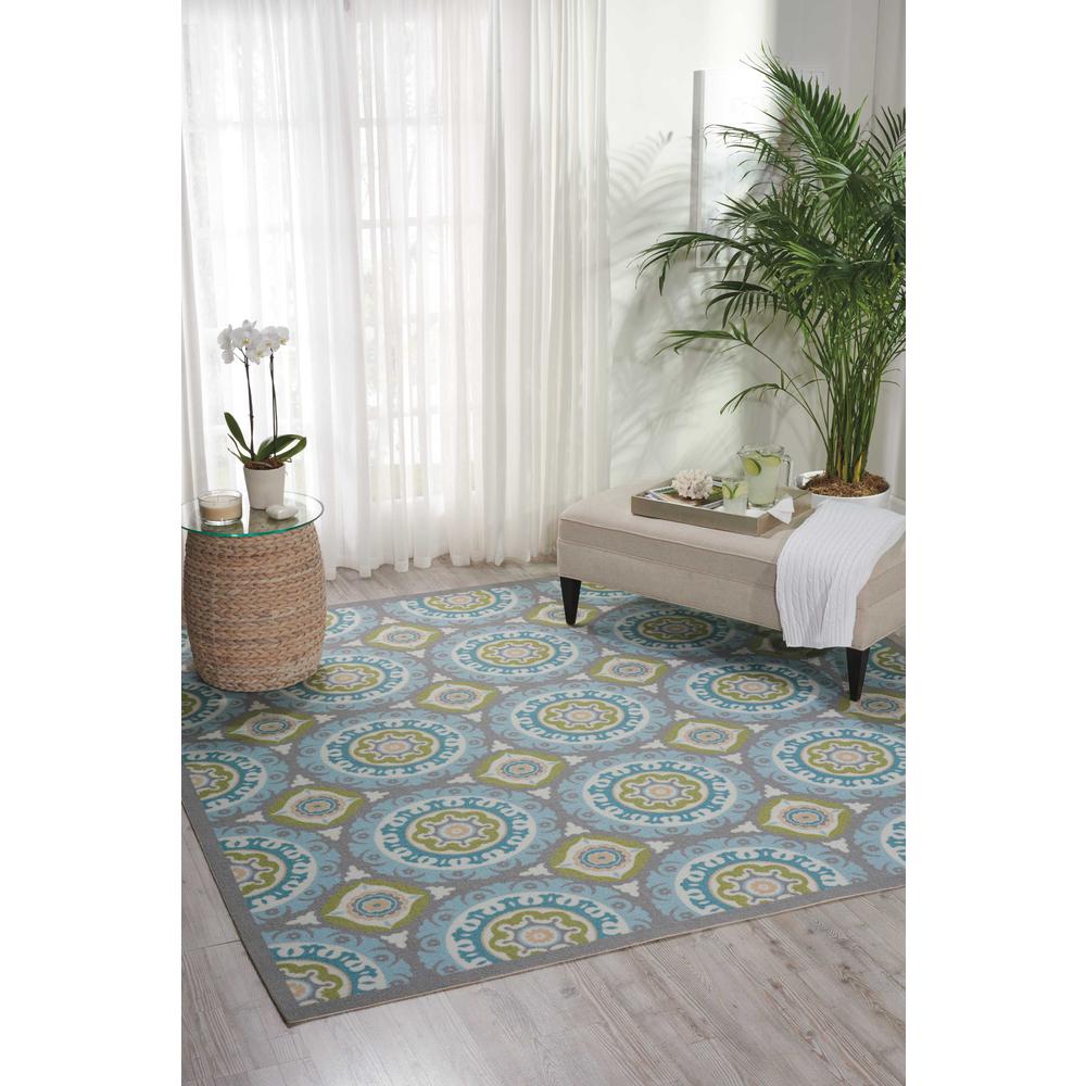 Sun N Shade Area Rug, Jade, 8'6" x SQUARE. Picture 2