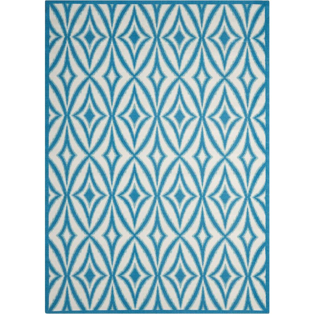 Sun N Shade Area Rug, Azure, 10' x 13'. The main picture.