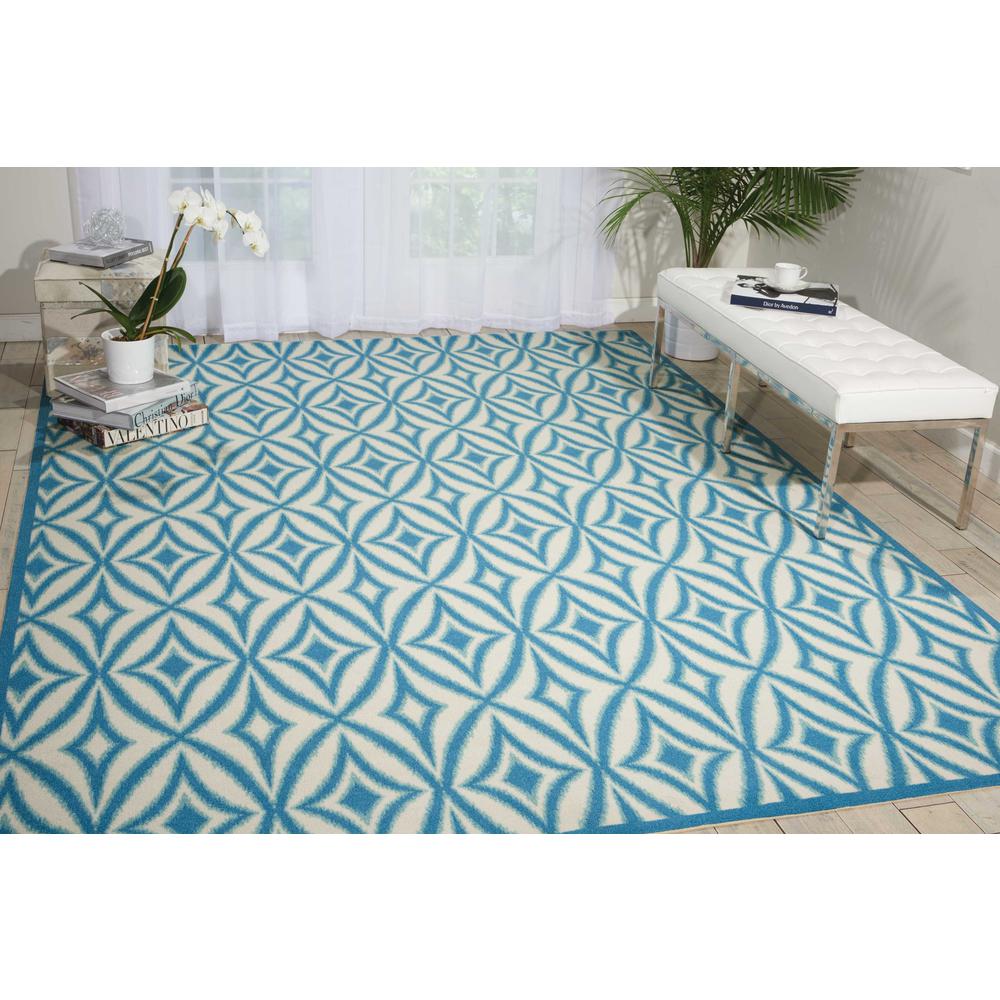 Sun N Shade Area Rug, Azure, 10' x 13'. Picture 2