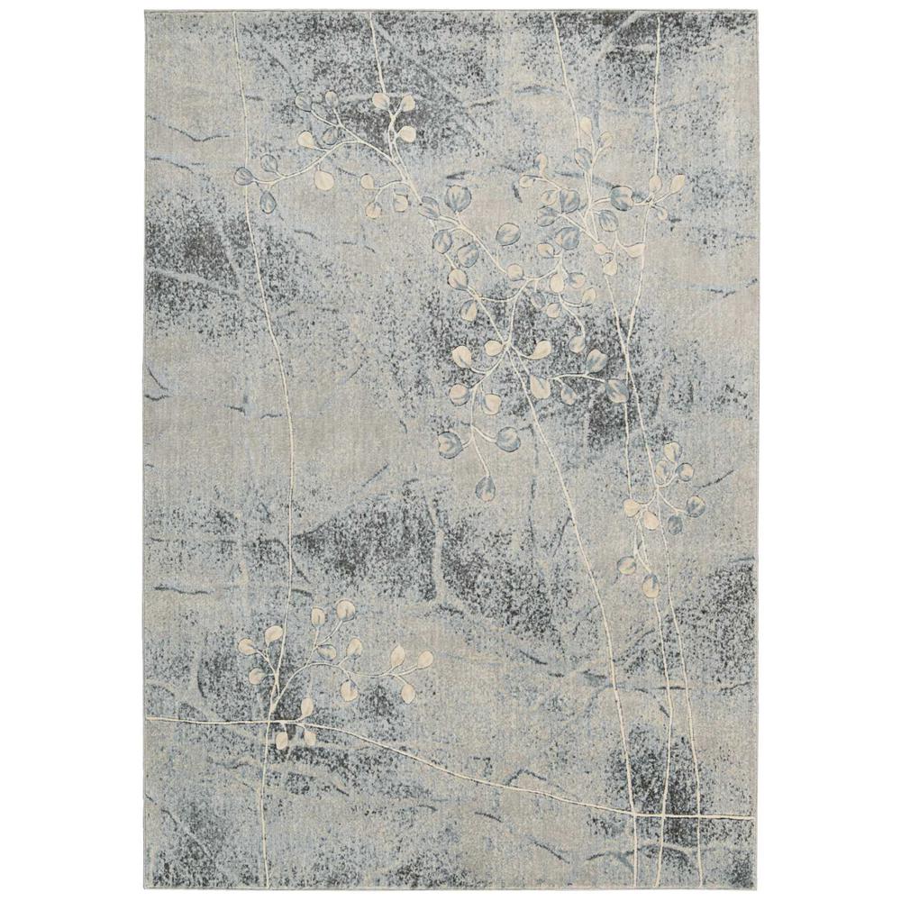 Nourison Somerset Silver/Blue Area Rug. The main picture.