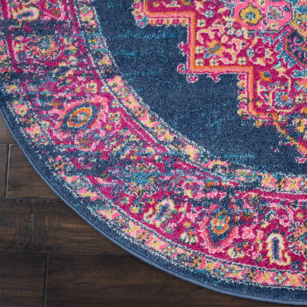 Bohemian Round Area Rug, 8' x Round. Picture 5