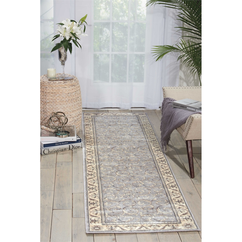 Nourison Somerset Silver Area Rug. Picture 5