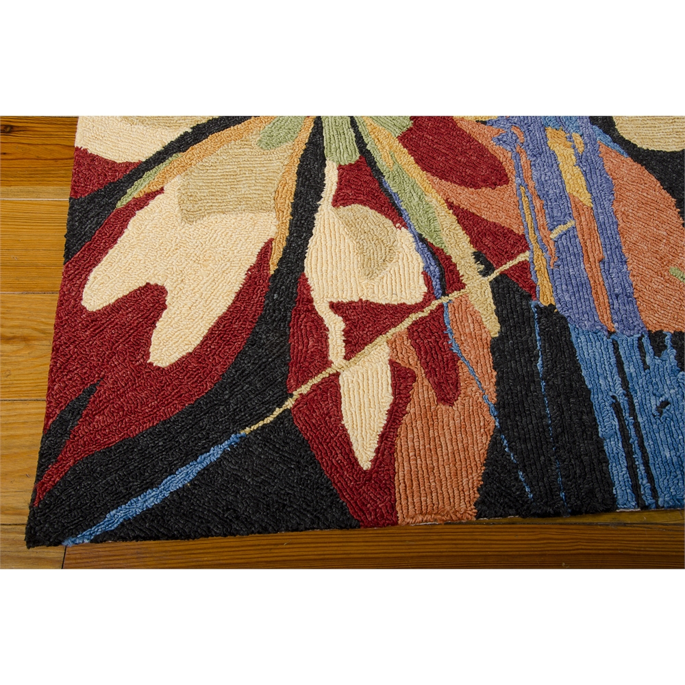 South Beach Rectangle Rug By, Black, 5' X 7'6". Picture 1