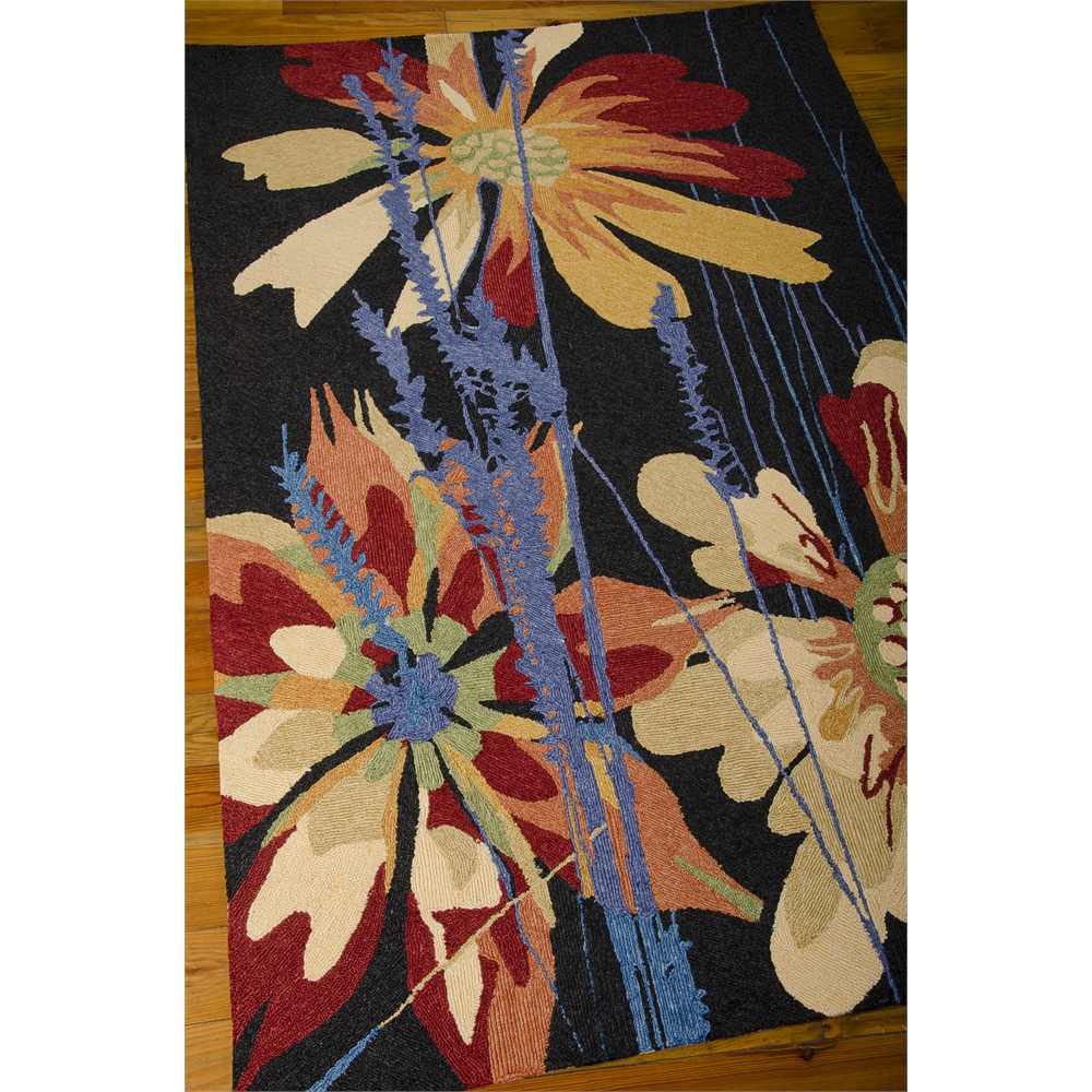 South Beach Rectangle Rug By, Black, 5' X 7'6". Picture 3