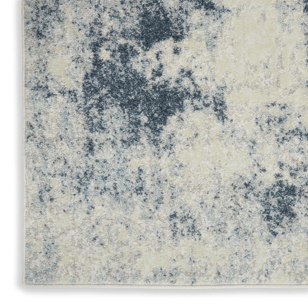 TRC06 Trance Ivory Blue Area Rug- 5'3" x 7'3". Picture 5