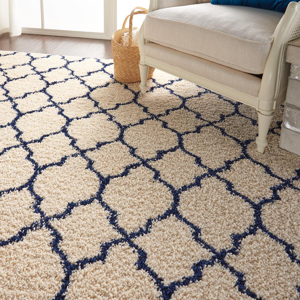 Amore Area Rug, Ivory/Blue, 7'10" x 10'10". Picture 8