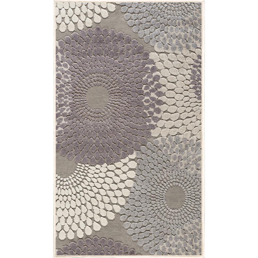 Graphic Illusions Area Rug, Grey, 2'3" x 3'9". Picture 1