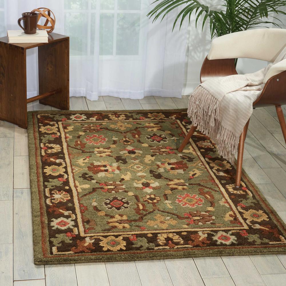 Tahoe Area Rug, Green, 2'3" x 8'. Picture 2