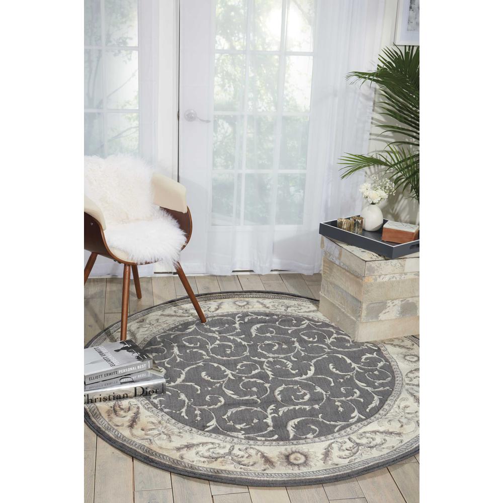 Nourison Somerset Charcoal Area Rug. Picture 2