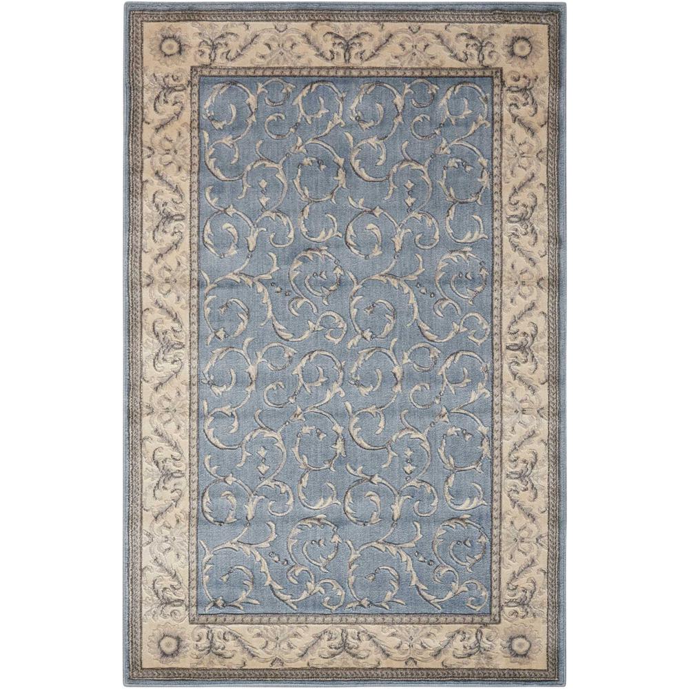 Nourison Somerset Light Blue Area Rug. The main picture.