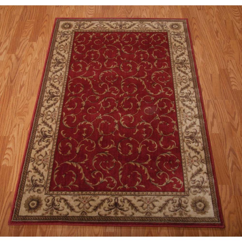 Nourison Somerset Red Area Rug. Picture 3