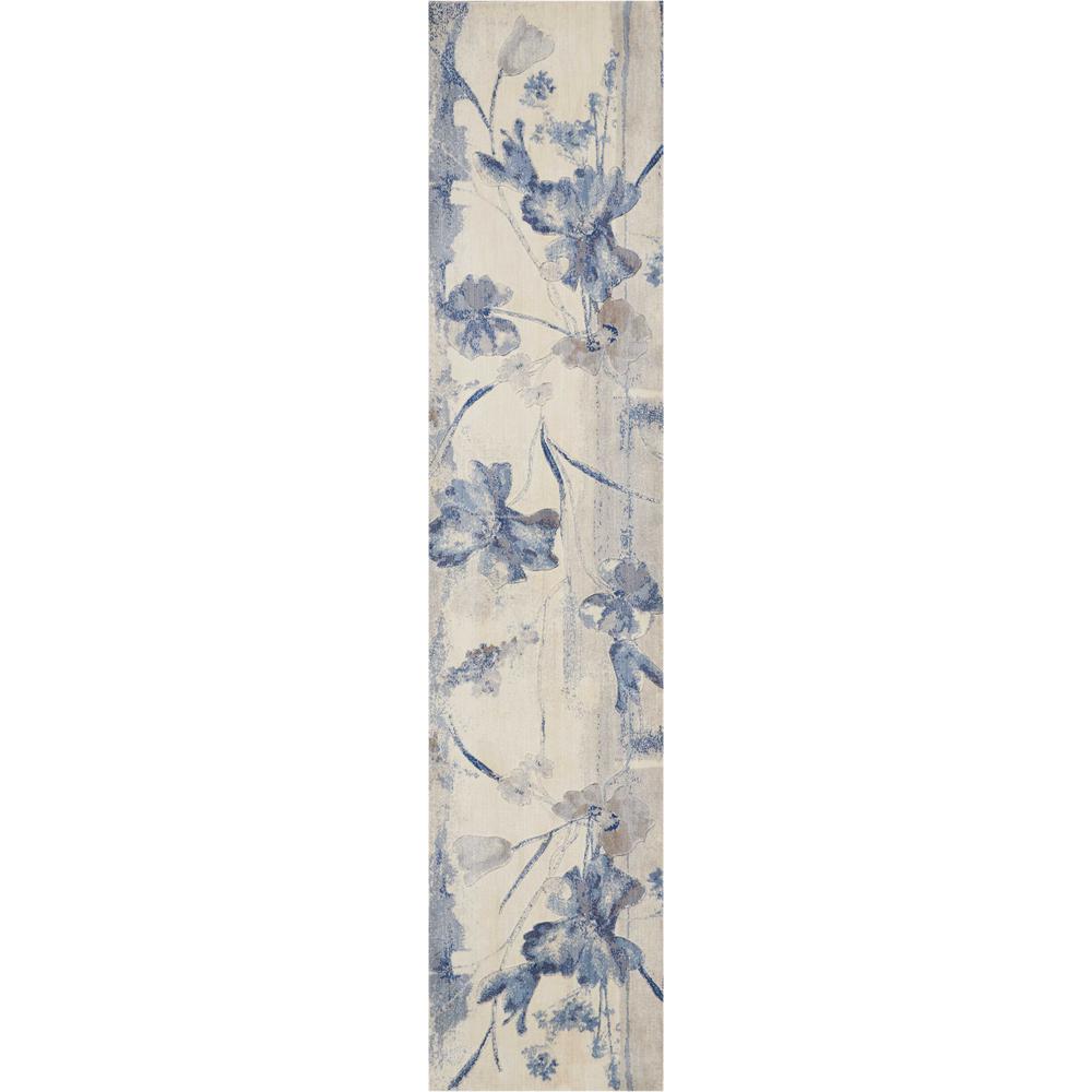 Nourison Somerset Ivory/Blue Area Rug. Picture 1
