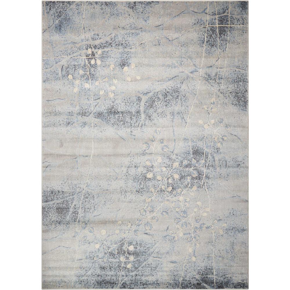 Nourison Somerset Silver/Blue Area Rug. The main picture.