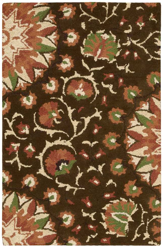 Suzani Brown Area Rug. Picture 1