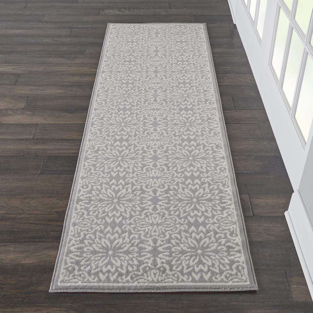 Jubilant Area Rug, Ivory/Grey, 2'3" x 7'3". Picture 4
