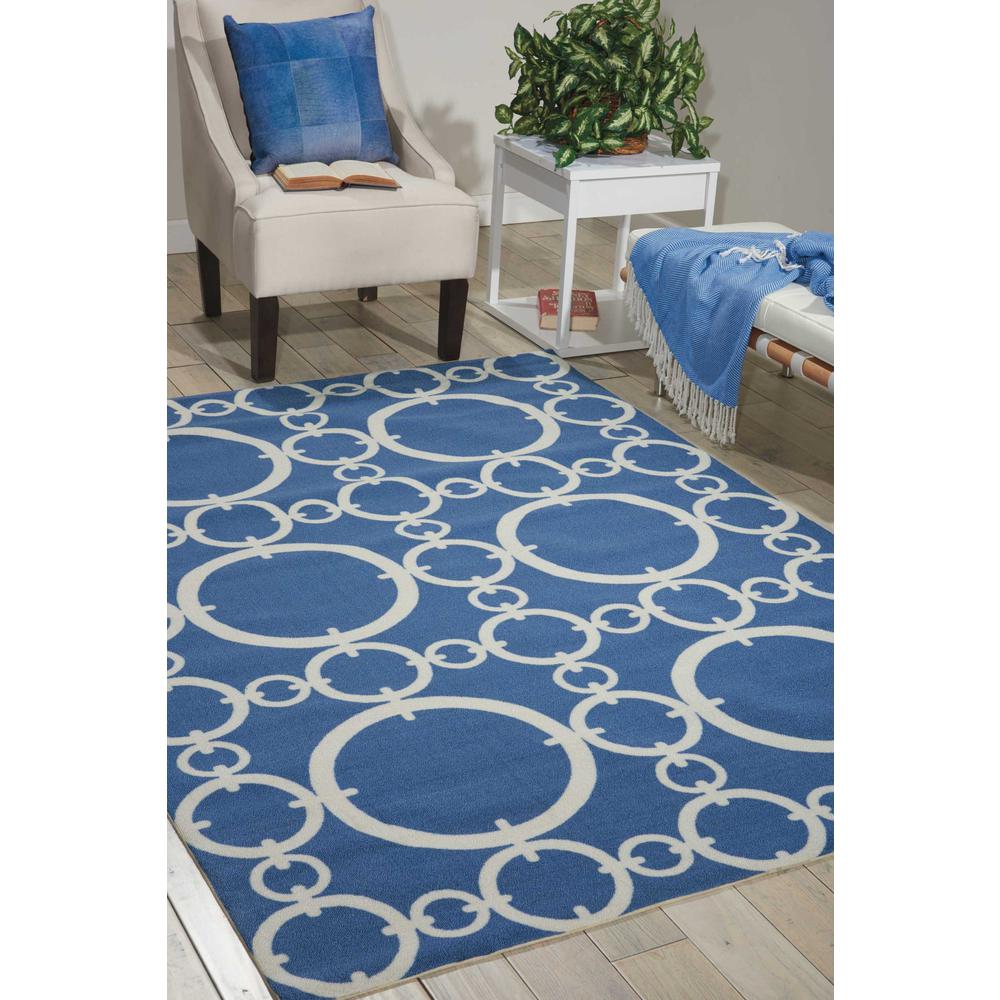 Sun N Shade Area Rug, Navy, 5'3" x 7'5". Picture 2