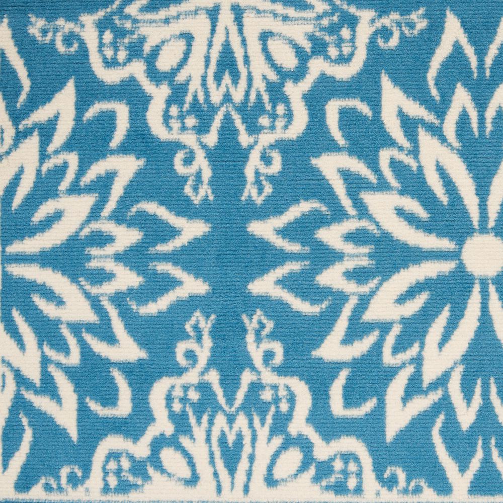 Nourison Jubilant Area Rug, 6' x 9', Ivory/Blue. Picture 6
