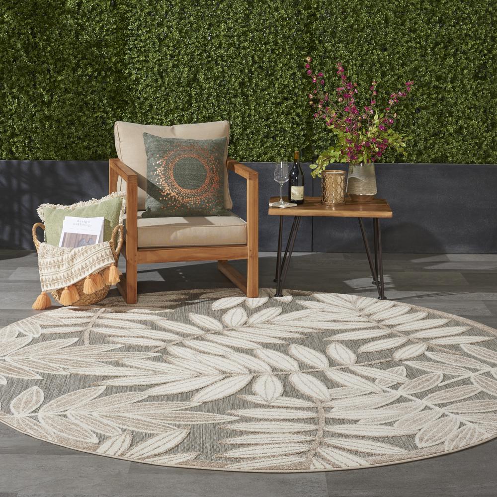 ALH18 Aloha Natural Area Rug- 7'10" x round. Picture 10