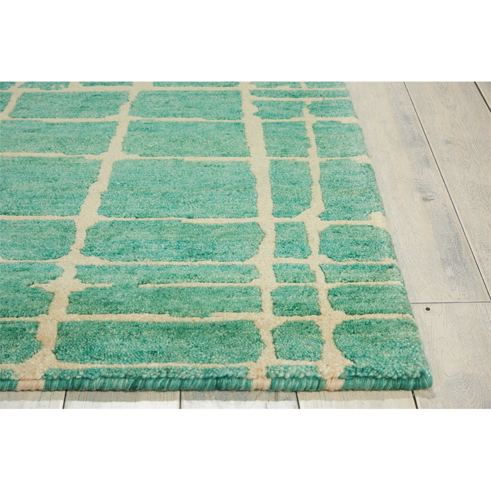 Tahoe Modern Turquoise Green Area Rug. Picture 3