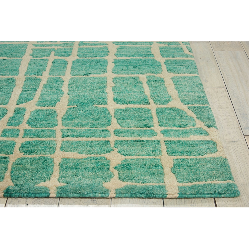 Tahoe Modern Turquoise Green Area Rug. Picture 3