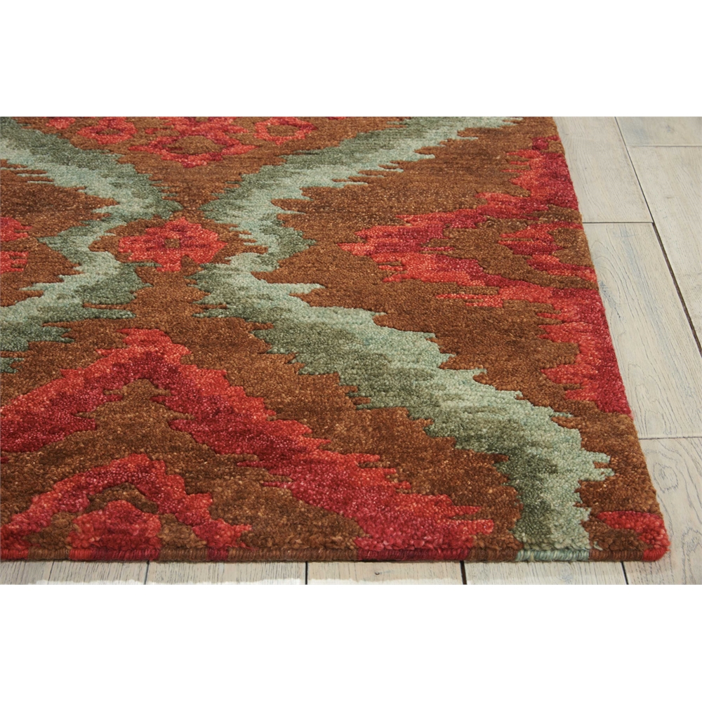 Tahoe Modern Brown/Red Area Rug. Picture 3