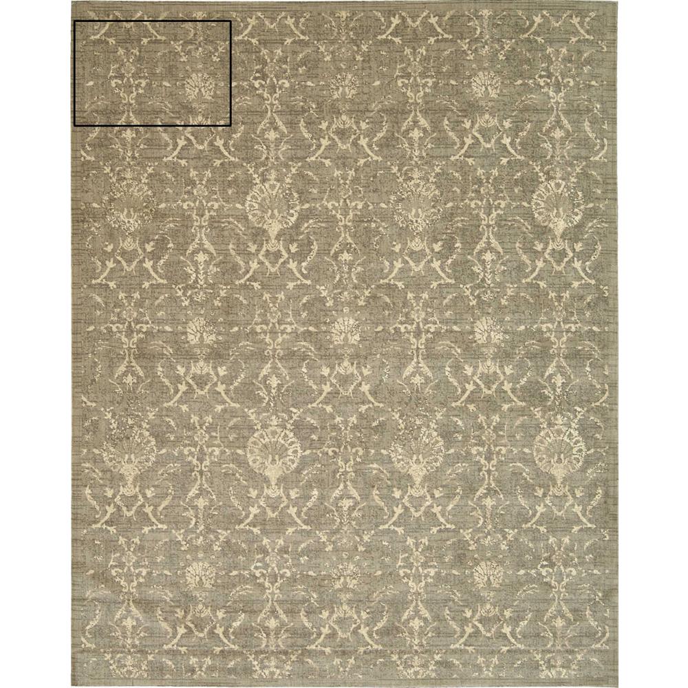 Silk Elements Area Rug, Moss, 7'9" x 9'9". Picture 1