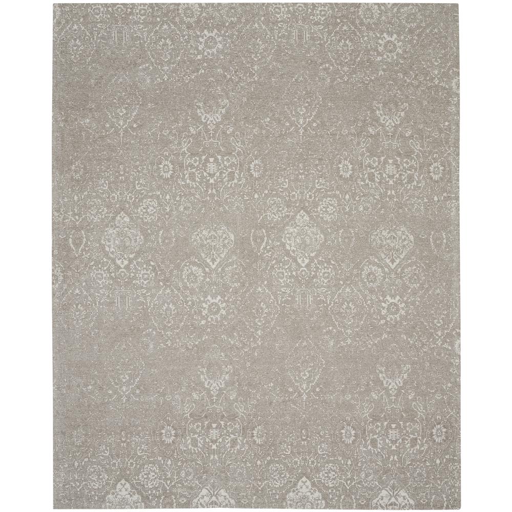 DAS06 Damask Lt Grey Area Rug- 8' x 10'. Picture 1