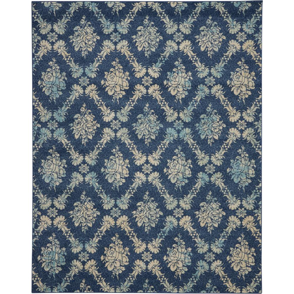 Tranquil Area Rug, Navy/Light Blue, 8' X 10'. Picture 1
