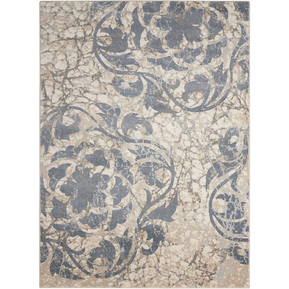 Maxell Area Rug, Ivory/Blue, 7'10" x 10'6". Picture 1