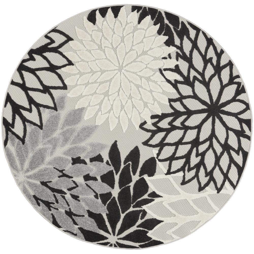Tropical Round Area Rug, 4' x Round. Picture 1