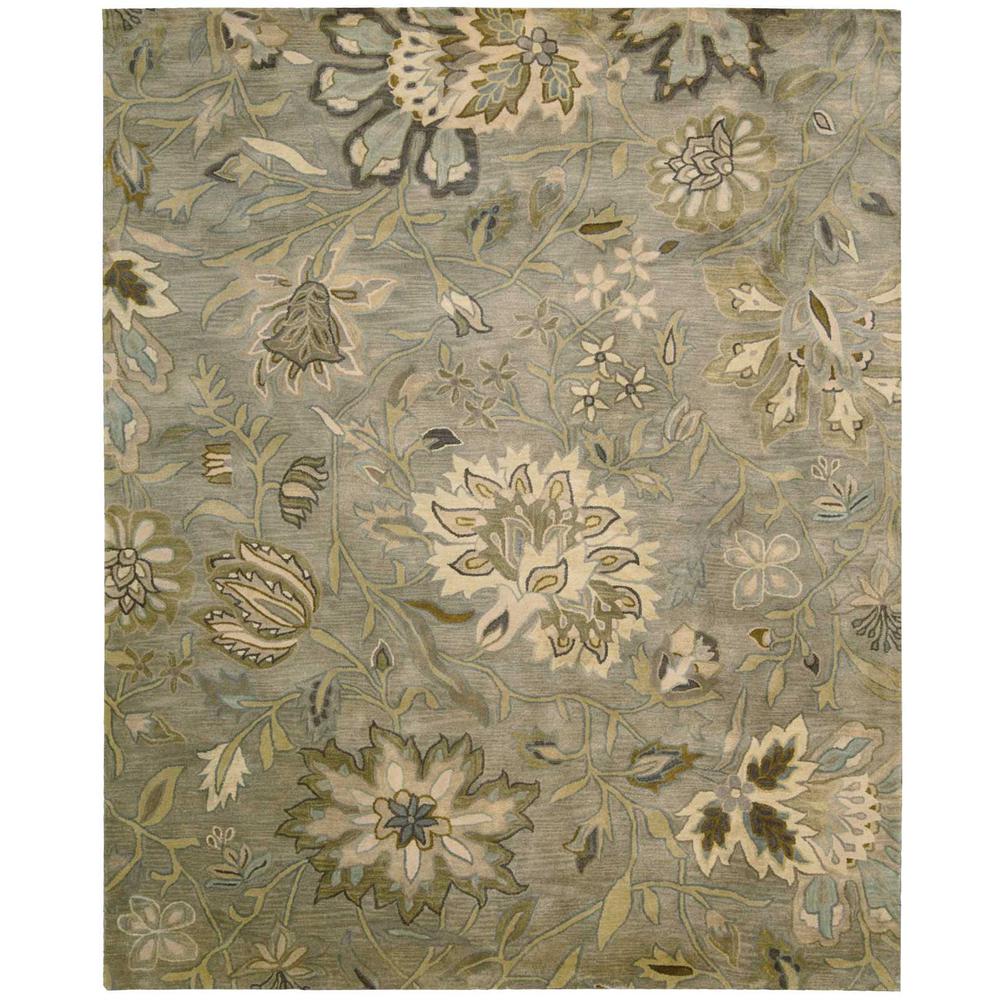 Jaipur Area Rug, Silver, 5'6" x 8'6". Picture 1