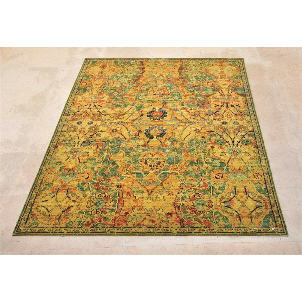 Timeless Olive Area Rug. Picture 4