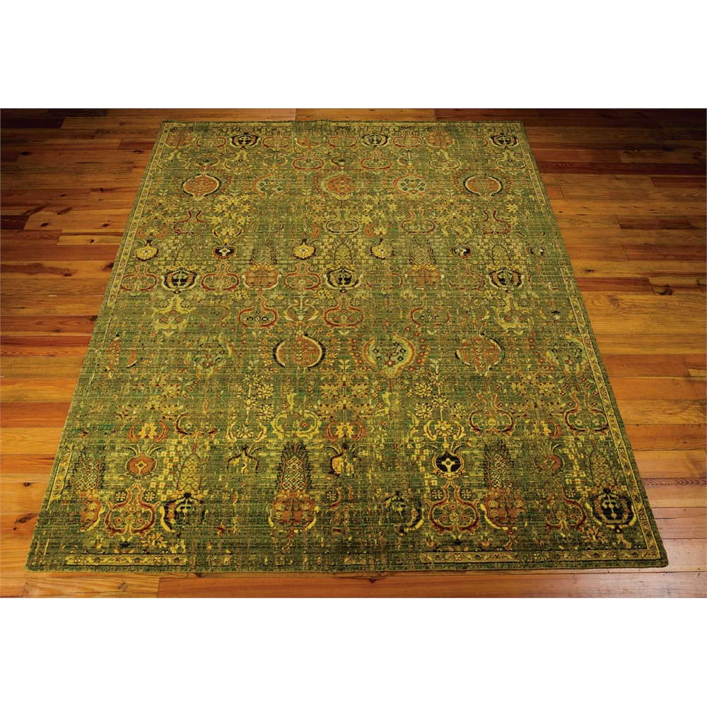 Timeless Green Gold Area Rug. Picture 3