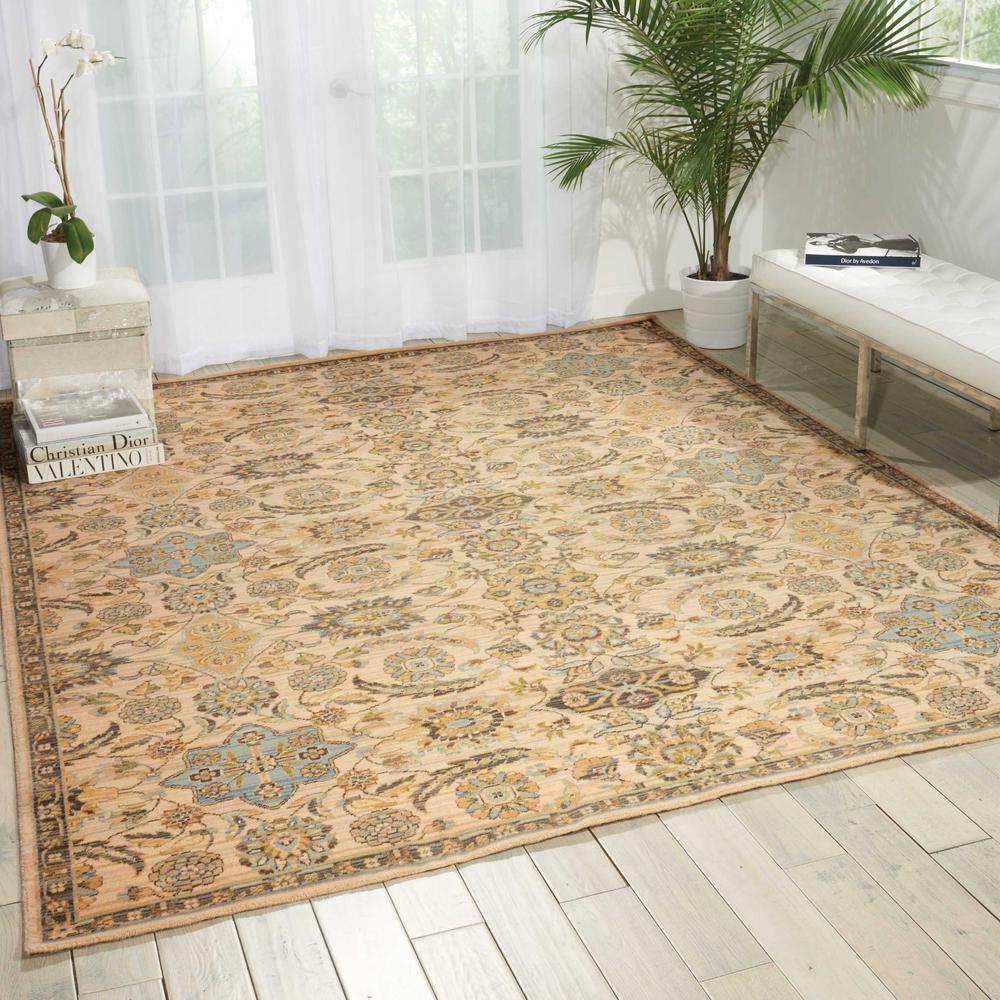 Nourison Timeless Beige Area Rug. Picture 2