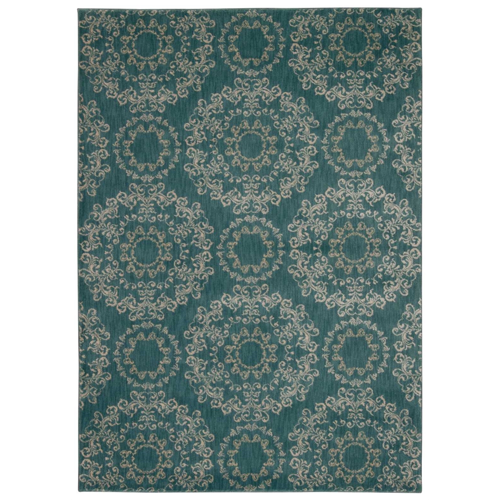 Tranquility Aqua Area Rug. The main picture.