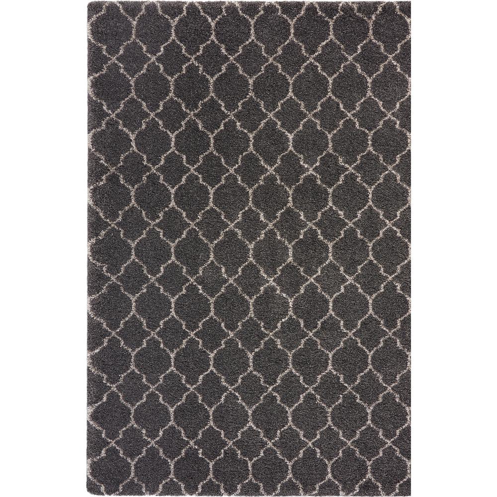 Amore Area Rug, Charcoal, 6'7" x 9'6". Picture 1