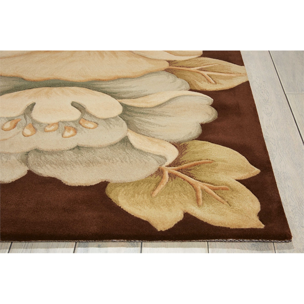 Tropics Area Rug, Brown, 3'6" x 5'6". Picture 3
