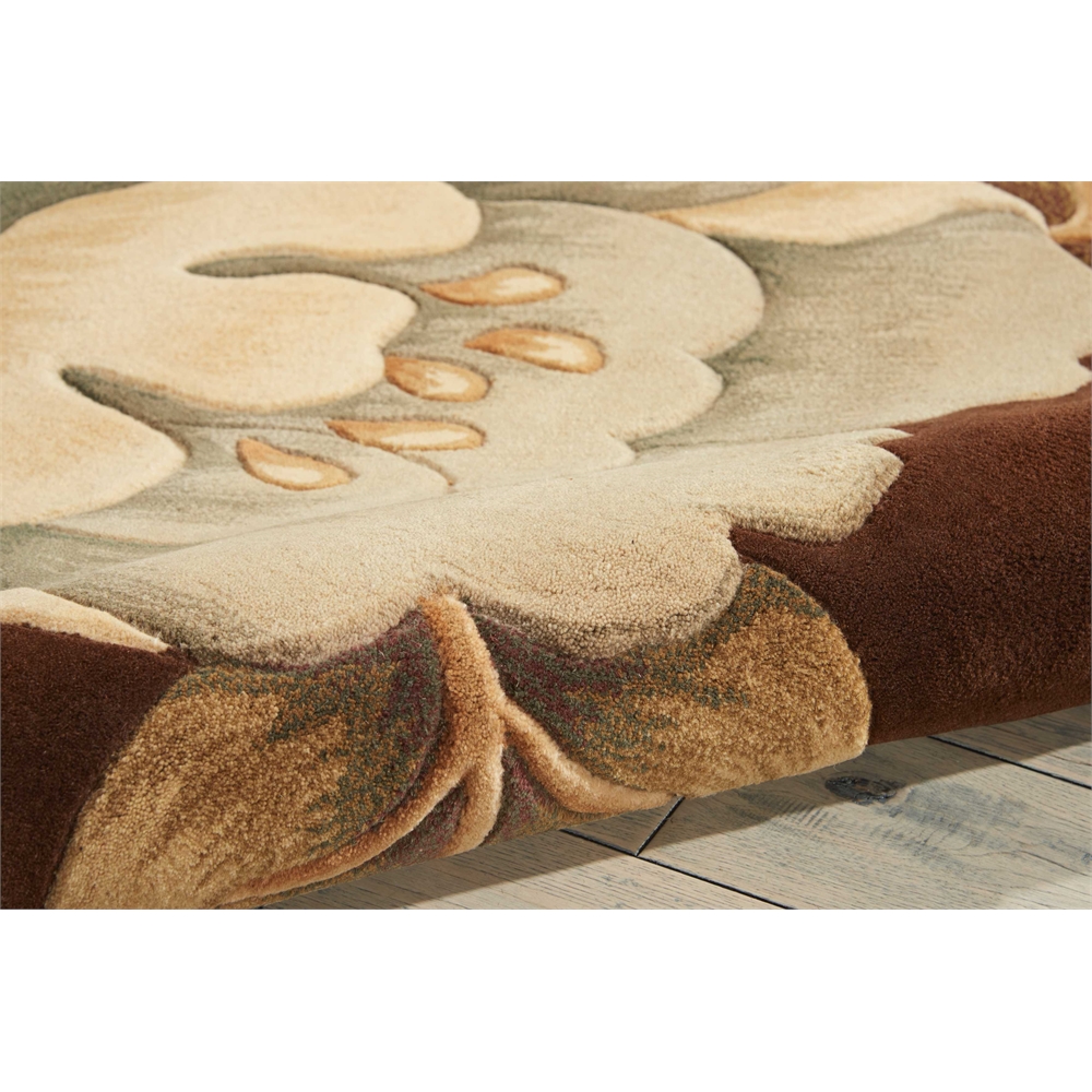 Tropics Area Rug, Brown, 3'6" x 5'6". Picture 5