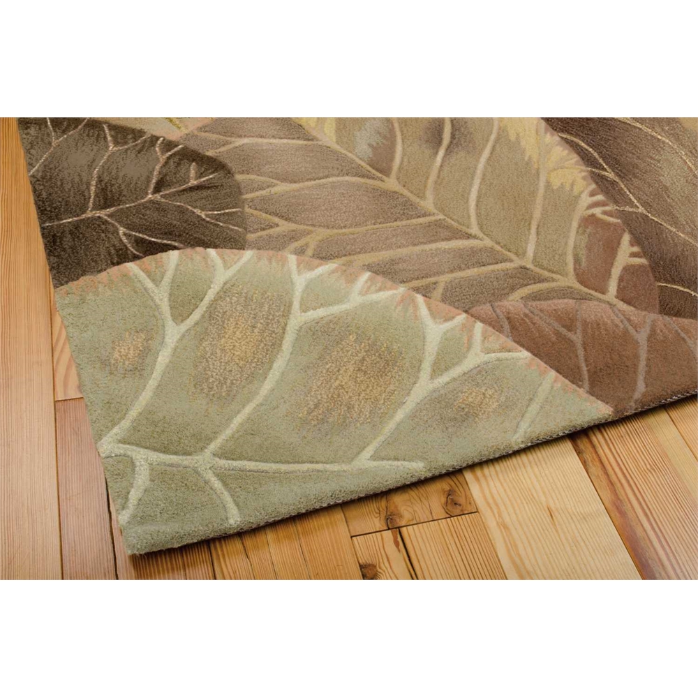 Tropics Area Rug, Brown/Green, 5'3" x 8'3". Picture 1
