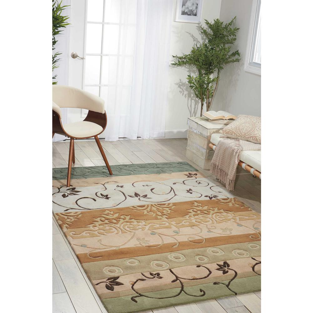 Contemporary Rectangle Area Rug, 7' x 9'. Picture 3