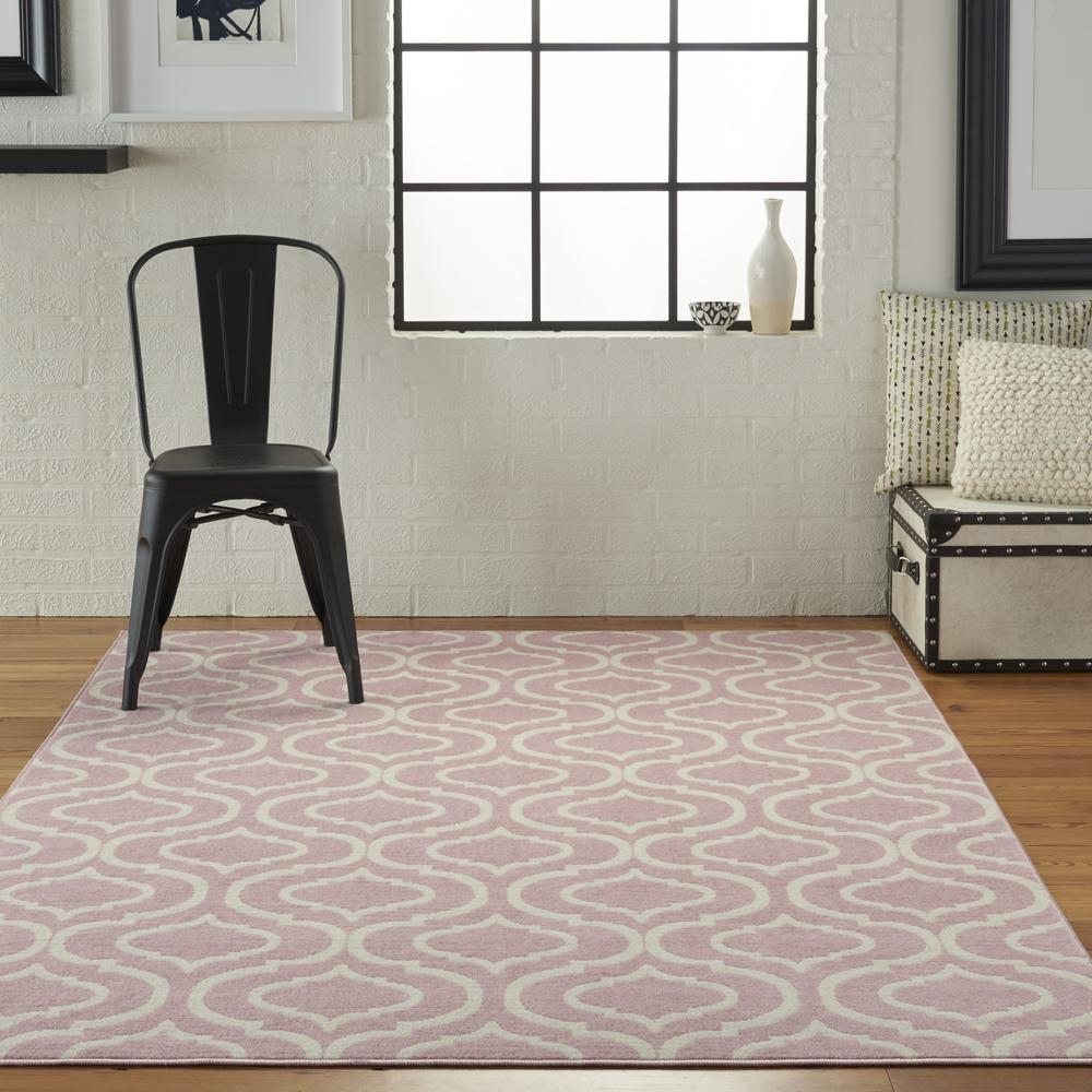 Jubilant Area Rug, Pink, 5'3" x 7'3". Picture 4