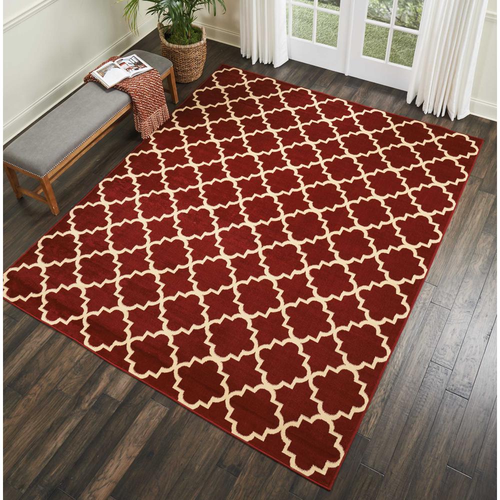 Grafix Area Rug, Red, 7'10" x 9'10". Picture 4