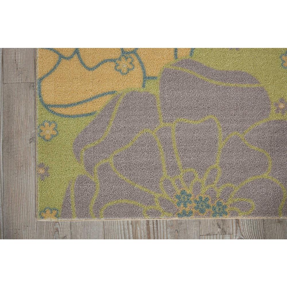 Home & Garden Area Rug, Green, 2'3" x 8'. Picture 3