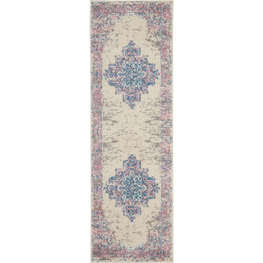 Grafix Area Rug, Ivory/Pink, 2'3"X7'6". Picture 1